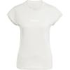 imageadidas Womens Essentials Linear Cotton TShirtWonder AluminaWhite