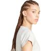 imageadidas Womens Essentials Linear Cotton TShirtWonder AluminaWhite