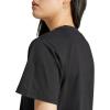 imageadidas Womens Essentials Small Logo Cotton TShirtBlackWhite