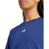 imageadidas Womens Essentials Small Logo Cotton TShirtDark BlueWhite