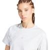 imageadidas Womens Essentials Small Logo Cotton TShirtLight Grey HeatherWhite