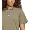 imageadidas Womens Essentials Small Logo Cotton TShirtOlive StrataWhite