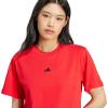 imageadidas Womens Essentials Small Logo Cotton TShirtPure RubyBlack