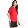 imageadidas Womens Essentials Small Logo Cotton TShirtPure RubyBlack