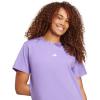 imageadidas Womens Essentials Small Logo Cotton TShirtViolet FusionWhite