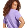 imageadidas Womens Essentials Small Logo Cotton TShirtViolet FusionWhite