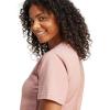 imageadidas Womens Essentials Small Logo Cotton TShirtWarm ClayWhite
