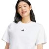 imageadidas Womens Essentials Small Logo Cotton TShirtWhiteBlack