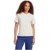 imageadidas Womens Essentials Small Logo Cotton TShirtWonder AluminaWhite
