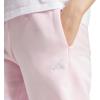 imageadidas Womens Essentials Small Logo Feel Cozy Open Hem PantsClear PinkWhite