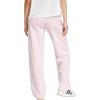 imageadidas Womens Essentials Small Logo Feel Cozy Open Hem PantsClear PinkWhite