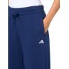 imageadidas Womens Essentials Small Logo Feel Cozy Open Hem PantsDark BlueWhite