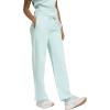 imageadidas Womens Essentials Small Logo Feel Cozy Open Hem PantsHalo MintWhite