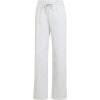 imageadidas Womens Essentials Small Logo Feel Cozy Open Hem PantsLight Grey HeatherWhite