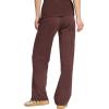 imageadidas Womens Essentials Small Logo Feel Cozy Open Hem PantsShadow BrownWhite