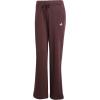 imageadidas Womens Essentials Small Logo Feel Cozy Open Hem PantsShadow BrownWhite
