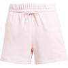 imageadidas Womens Essentials Small Logo Feel Cozy ShortsClear PinkWhite