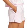 imageadidas Womens Essentials Small Logo Feel Cozy ShortsClear PinkWhite