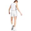 imageadidas Womens Essentials Small Logo Feel Cozy ShortsLight Grey HeatherWhite