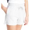 imageadidas Womens Essentials Small Logo Feel Cozy ShortsLight Grey HeatherWhite