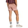 imageadidas Womens Essentials Small Logo Feel Cozy ShortsWarm ClayWhite