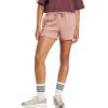 imageadidas Womens Essentials Small Logo Feel Cozy ShortsWarm ClayWhite
