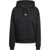 imageadidas Womens Essentials Small Logo Feelcozy HoodieBlackWhite