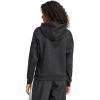 imageadidas Womens Essentials Small Logo Feelcozy HoodieBlackWhite