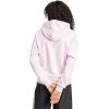 imageadidas Womens Essentials Small Logo Feelcozy HoodieClear PinkWhite