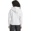 imageadidas Womens Essentials Small Logo Feelcozy HoodieLight Grey HeatherWhite