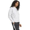 imageadidas Womens Essentials Small Logo Feelcozy HoodieLight Grey HeatherWhite