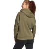 imageadidas Womens Essentials Small Logo Feelcozy HoodieOlive StrataWhite