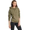 imageadidas Womens Essentials Small Logo Feelcozy HoodieOlive StrataWhite