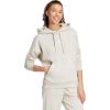 imageadidas Womens Essentials Small Logo Feelcozy HoodieWonder AluminaWhite