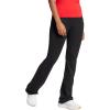 imageadidas Womens Essentials Small Logo Flared LeggingsBlackWhite