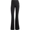 imageadidas Womens Essentials Small Logo Flared LeggingsBlackWhite