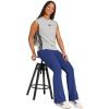 imageadidas Womens Essentials Small Logo Flared LeggingsDark BlueWhite