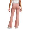 imageadidas Womens Essentials Small Logo Flared LeggingsWarm ClayWhite