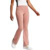 imageadidas Womens Essentials Small Logo Flared LeggingsWarm ClayWhite