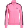 imageadidas Womens Essentials WarmUp Slim 3Stripes Track TopPink