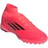 imageadidas Womens F50 League Mid Top Turf SneakerTurboAurora BlackPlatin Metallic