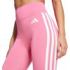 imageadidas Womens Optime Essentials 3Stripes 78 Training LeggingsPink FusionWhite