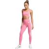 imageadidas Womens Optime Essentials 3Stripes 78 Training LeggingsPink FusionWhite