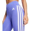 imageadidas Womens Optime Essentials 3Stripes 78 Training LeggingsSemi Cobalt BlueWhite