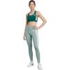 imageadidas Womens Optime Essentials 3Stripes 78 Training LeggingsSilver GreenWhite