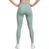 imageadidas Womens Optime Essentials 3Stripes 78 Training LeggingsSilver GreenWhite