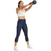imageadidas Womens Optime Essentials Stash 34 LeggingsInk