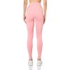 imageadidas Womens Optime Essentials Stash Pocket Full Length LeggingsSemi Pink Spark