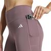 imageadidas Womens Optime Essentials Stash Pocket FullLength LeggingsShadow Fig