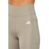 imageadidas Womens Optime Essentials Stash Pocket FullLength LeggingsSilver Pebble